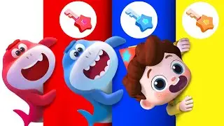Baby Shark Escape Room | Colors Song | Nursery Rhymes & Kids Songs | BabyBus