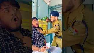 Police Aayi Train Ke Andar ~ Sujal Thakral #shorts #ytshorts #youtubeshorts #funny #police #train