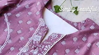 Steps For Beginners Easy Kurti Front Neck Design/ neck/ Sewing tutorial