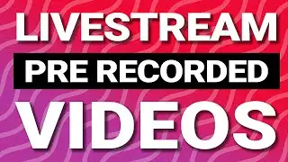 Livestream pre recorded videos to YouTube and Facebook - No software installation required!