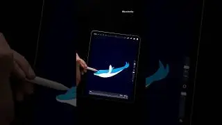 Dolphin Animation Trick in Procreate 🐬🤯 