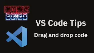 VS Code tips — Drag and drop to move code