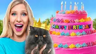 I Surprised My Cat with a DREAM Birthday Party!
