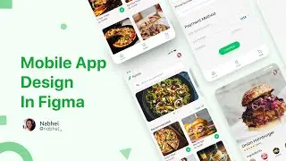 Food mobile App design in Figma - UI design