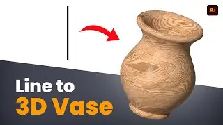 How to convert Line into Vase in Adobe Illustrator