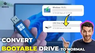 🚨How to Convert BOOTABLE USB Drive to NORMAL USB Drive Step by Step