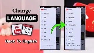 How to Change YouTube App Language! [Back To English]