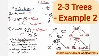 Lec33 : 2-3 Trees- Example 2