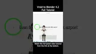 Vroid Studio to Blender 4.2 | VRM Pipeline Tutorial #vroid #blender #vrm