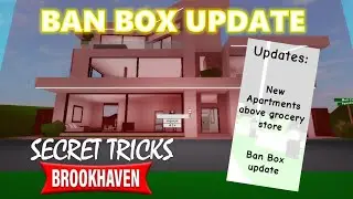 Ban Box Update in BROOKHAVEN []How to ban, unban players in Brookhaven []Banned House Tricks[]Roblox