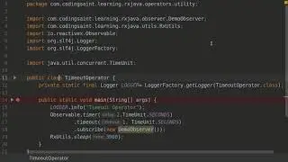 Timestamp And Timeout Operator
