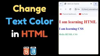 How to Change Text Color in HTML CSS | 3 Ways to Change Text Color