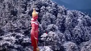 Jakhu Temple Shimla #jakhutemple #shimla #snowfall