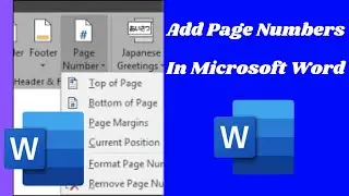Add (Remove) Page Numbers In Microsoft Word Document