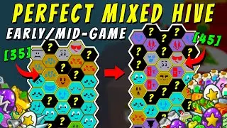 *NEW* The Best Mixed Hive Composition (EARLY/MID-GAME) | Bee Swarm Simulator Roblox