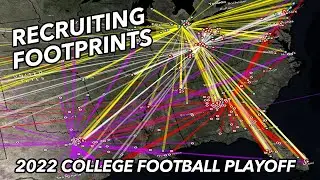 Recruiting Footprints of the 2022 College Football Playoff