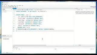 Creating Database