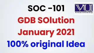 Soc 101 gdb solution | soc 101 gdb solution 2021 | Soc gdb solution fall 2020 |  Soc101 gdb