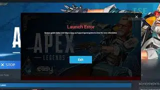 Launch error Service update failed Apex legends (solution)