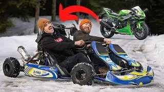 Building a Street Bike Swapped Go Kart with Two Drivers