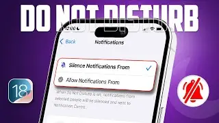 How to Enable or Disable Do Not Disturb to Silence Calls Notifications on iPhone