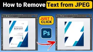 How to Remove Text from Flyer, Post, Brochure, Visiting Card, Poster in Photoshop for Beginners