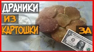 ОБЕД БОМЖА В УКРАИНЕ ЗА 1$ ДОЛЛАР НА ДВОИХ !!! ДРАНИКИ ИЗ КАРТОШКИ / РЕЦЕПТ