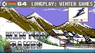 Winter Games C64 Longplay [134] Full Playthrough / Walkthrough (no commentary) 