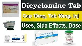 dicyclomine tablet 10 mg, 20 mg - Dicyclomine injection uses in hindi, Dicyclomine tablet uses