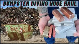 Huge Haul Dumpster Diving - FREE METAL - ASMR Metal Melting- Trash To Treasure- BigStackD Casting