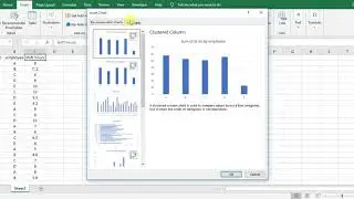 How to create Barchart in excel