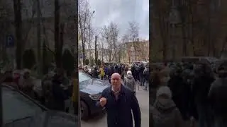 Съёмки сюжета с телеканалом Росиия 1. Против прокладки трамвайной линии в Измайлово. Антон Медведев