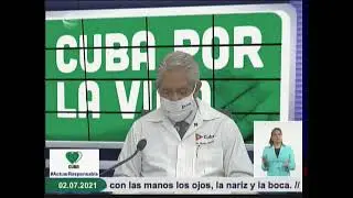 Conferencia de Prensa: Cuba frente a la COVID-19 (2 de julio  de 2021)