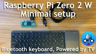 Raspberry Pi Zero 2W First time minimal setup. Powered by TV.