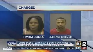 Crime scene technician and boyfriend arrested