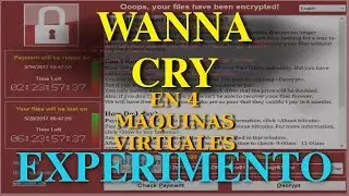 Experimento RansomWare Wanna Cry en 4 máquinas Virtuales Infectadas