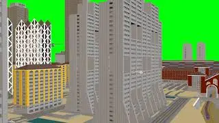 Green Screen Beautiful City footage