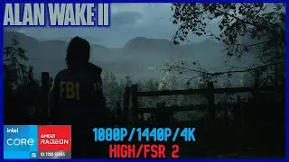 Alan Wake 2 | i5-13600k - 7800XT - 32GB DDR4 Benchmark