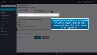 How to create a domain alias in Plesk
