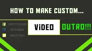 HOW TO MAKE AN OUTRO IN PHOTOSHOP 2017-18!