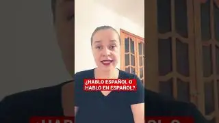 Я Говорю по-испански: ¿yo hablo español o hablo EN español? 