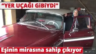 Kocasından Miras Kalan 1957 Model Otomobile Gözü Gibi Bakıyor