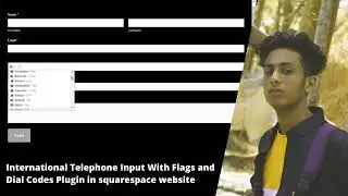 International Telephone Input With Flags and Dial Codes Plugin in Squarespace website in 2022