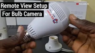 How to connect internet into bulb camera for remote viewing of the panoramic camera from anywhere