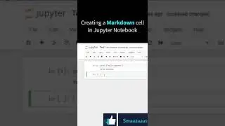 Learn to create a Markdown cell in Jupyter Notebook Python 