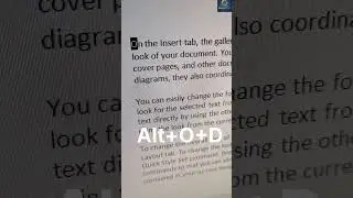 Shortcut key of Drap Cap