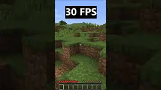 15 FPS VS 30 FPS VS 60 FPS Minecraft 