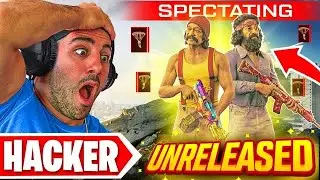 SPECTATING A HACKER with UNRELEASED WARZONE SKINS!