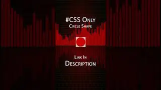 2D CSS Circle Shape #2d #css #html #circle #shape #coding