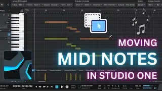 How to Move MIDI Notes in PreSonus Studio One (Transpose & Nudge)